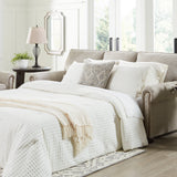 Ashley Furniture - Gaelon Queen Sofa Sleeper - Dune - Light Brown Fabric - Sofas