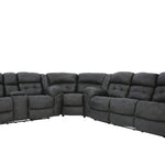 Haygen 3 Piece Power Sectional - Charcoal - Additional View 1