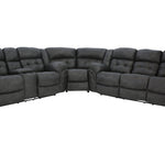 Haygen 3 Piece Power Sectional - Charcoal - Additional View 3