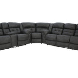 Haygen 3 Piece Power Sectional - Charcoal - Additional View 3