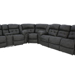 Haygen 3 Piece Power Sectional - Charcoal - Additional View 4