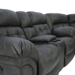 Haygen 3 Piece Power Sectional - Charcoal - Additional View 5