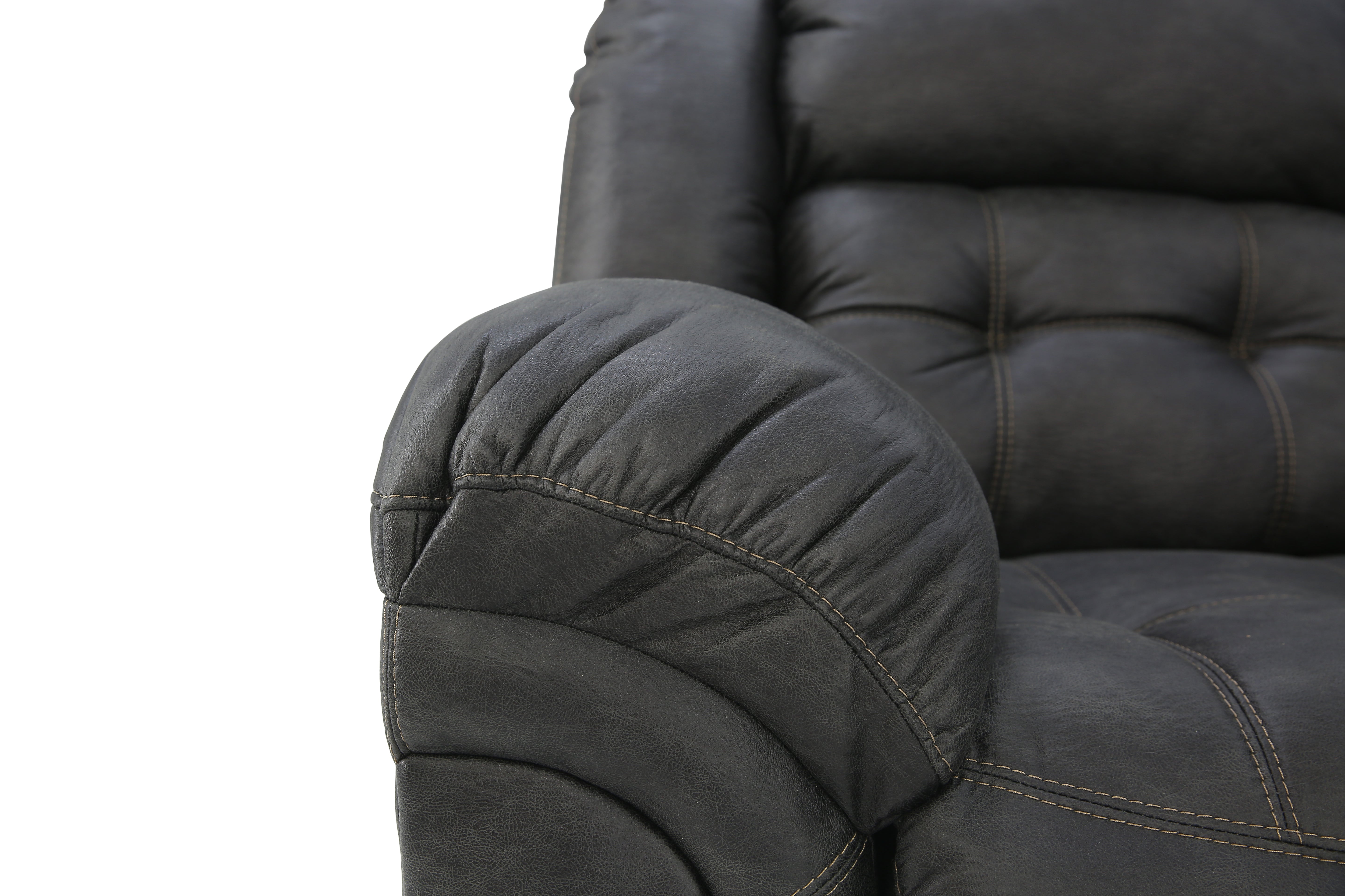 Haygen 3 Piece Power Sectional - Charcoal - Additional View 9
