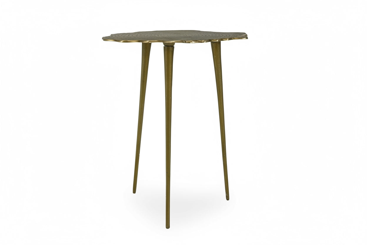 TABLE ACCENT ANTIQUE GOLD