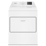 WHIRLPOOL WHITE 7.0CU ELECTRIC DRYER WITH SENSOR DRY AND WRINKLE SHIELD - Metal - Dryers