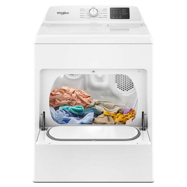 WHIRLPOOL WHITE 7.0CU ELECTRIC DRYER WITH SENSOR DRY AND WRINKLE SHIELD - Metal - Dryers - Additional View 3