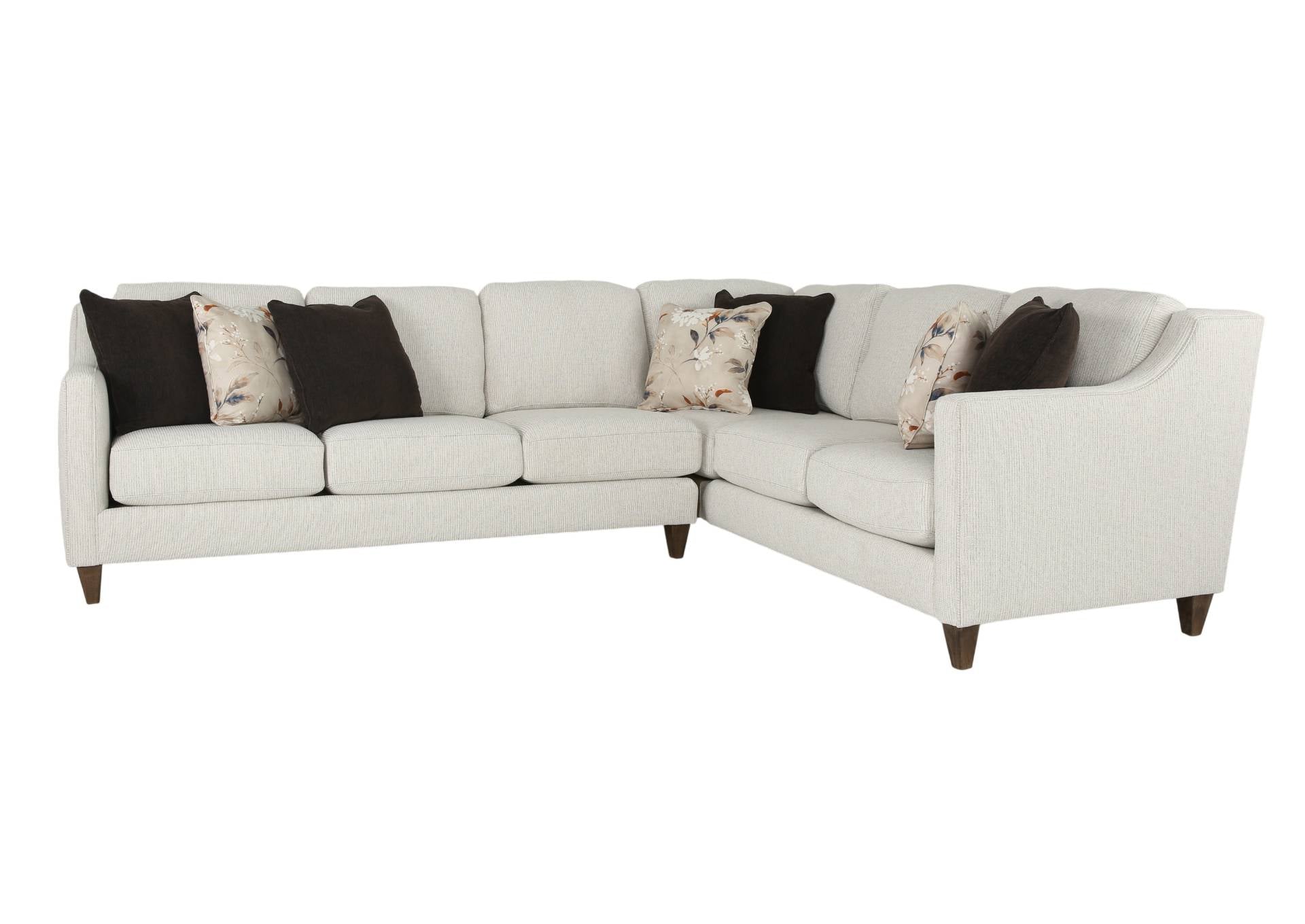 DONEGAL TWEED MARBLE 2 PIECE SECTIONAL - Additional View 1