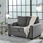 Ashley Furniture - Rannis Twin Sofa Sleeper - Pewter - Dark Gray Fabric - Sofas - Additional View 1
