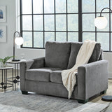 Ashley Furniture - Rannis Twin Sofa Sleeper - Pewter - Dark Gray Fabric - Sofas - Additional View 1