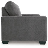 Ashley Furniture - Rannis Twin Sofa Sleeper - Pewter - Dark Gray Fabric - Sofas - Additional View 5