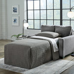Ashley Furniture - Rannis Twin Sofa Sleeper - Pewter - Dark Gray Fabric - Sofas - Additional View 7