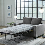 Ashley Furniture - Rannis Twin Sofa Sleeper - Pewter - Dark Gray Fabric - Sofas - Additional View 8