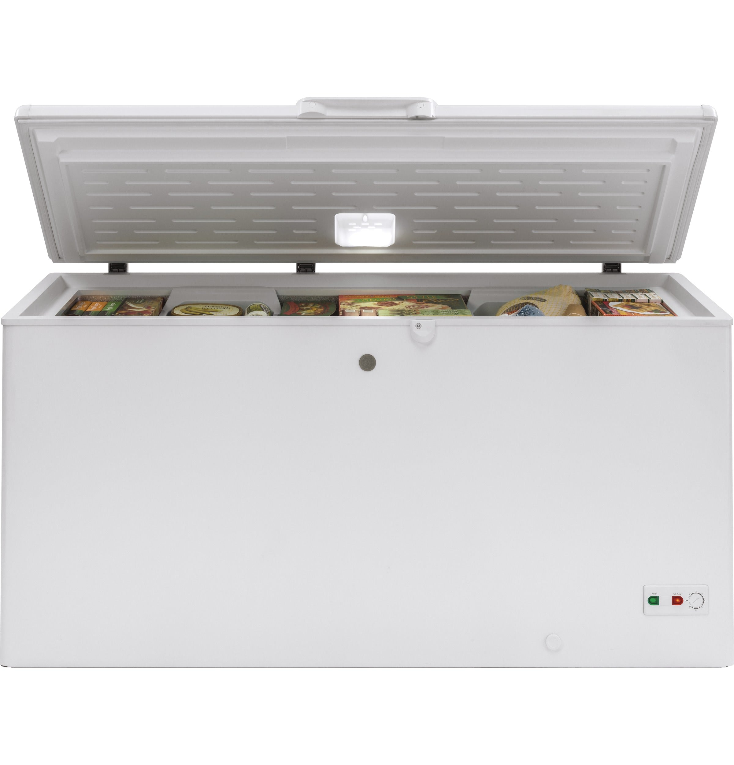GE WHITE 15.7CU MANUAL DEFROST CHEST FREEZER - Freezers - Additional View 1