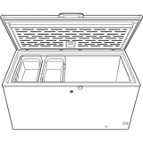 GE WHITE 15.7CU MANUAL DEFROST CHEST FREEZER - Freezers - Additional View 9