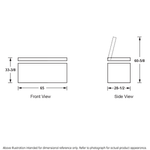 GE WHITE 15.7CU MANUAL DEFROST CHEST FREEZER - Freezers - Additional View 10