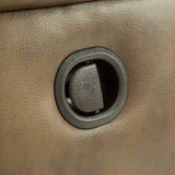 Hudson Leather Reclining Loveseat With Console - Saddle - Additional View 6
