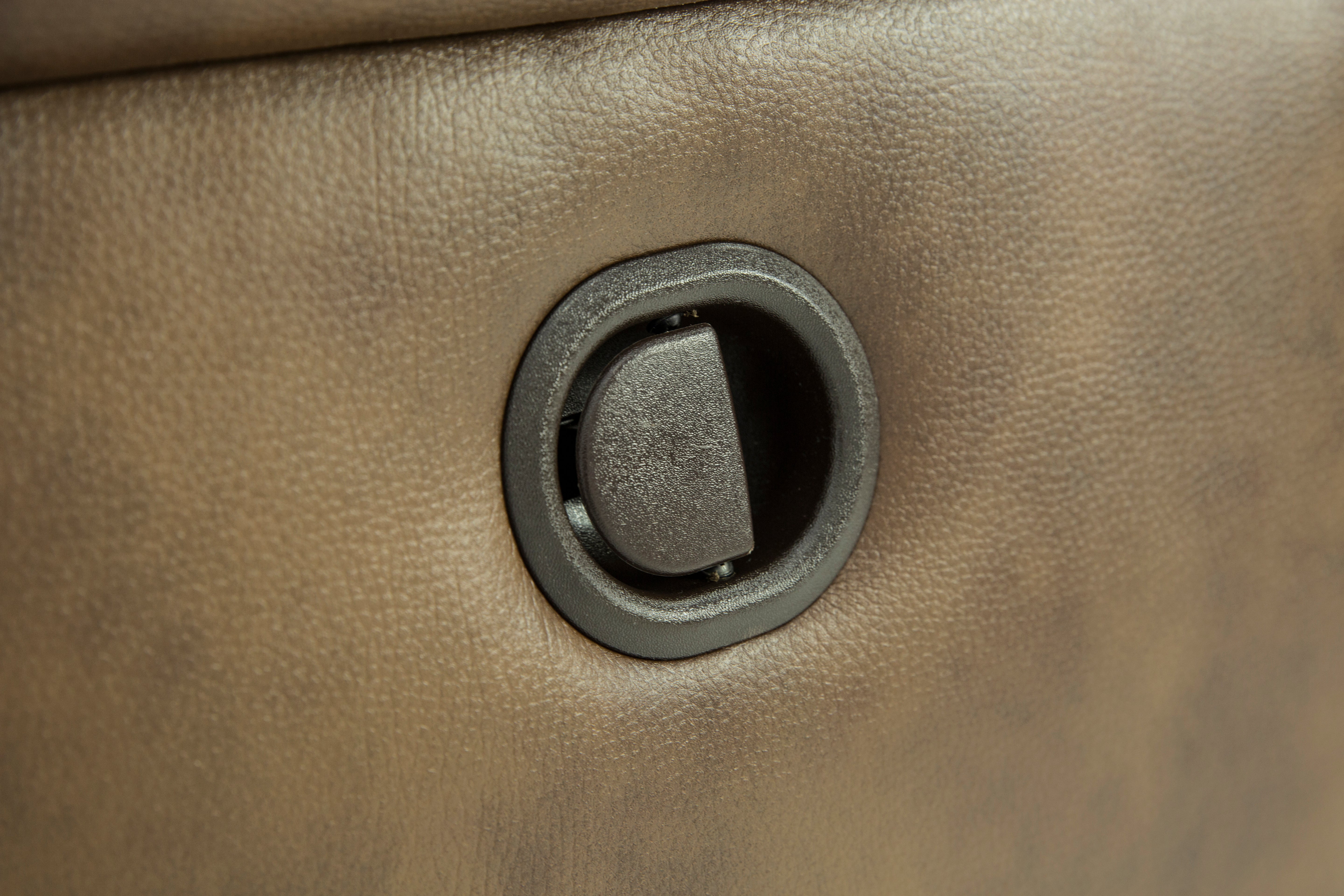 Hudson Leather Reclining Loveseat With Console - Saddle - Additional View 6
