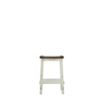 Lawman 30" Saddle Stool - White