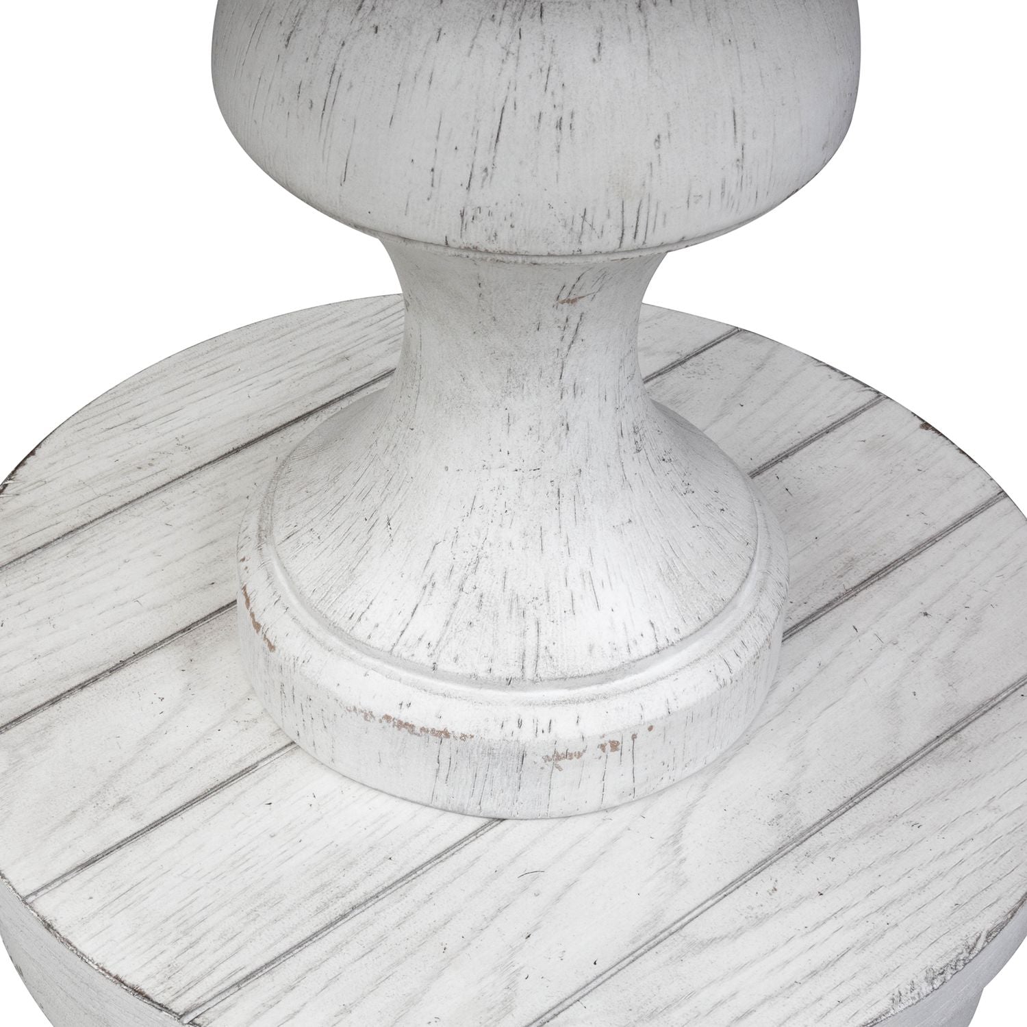Liberty Furniture - SEDONA ROUND END TABLE - White|Dark Brown Wood - Tables - Additional View 5