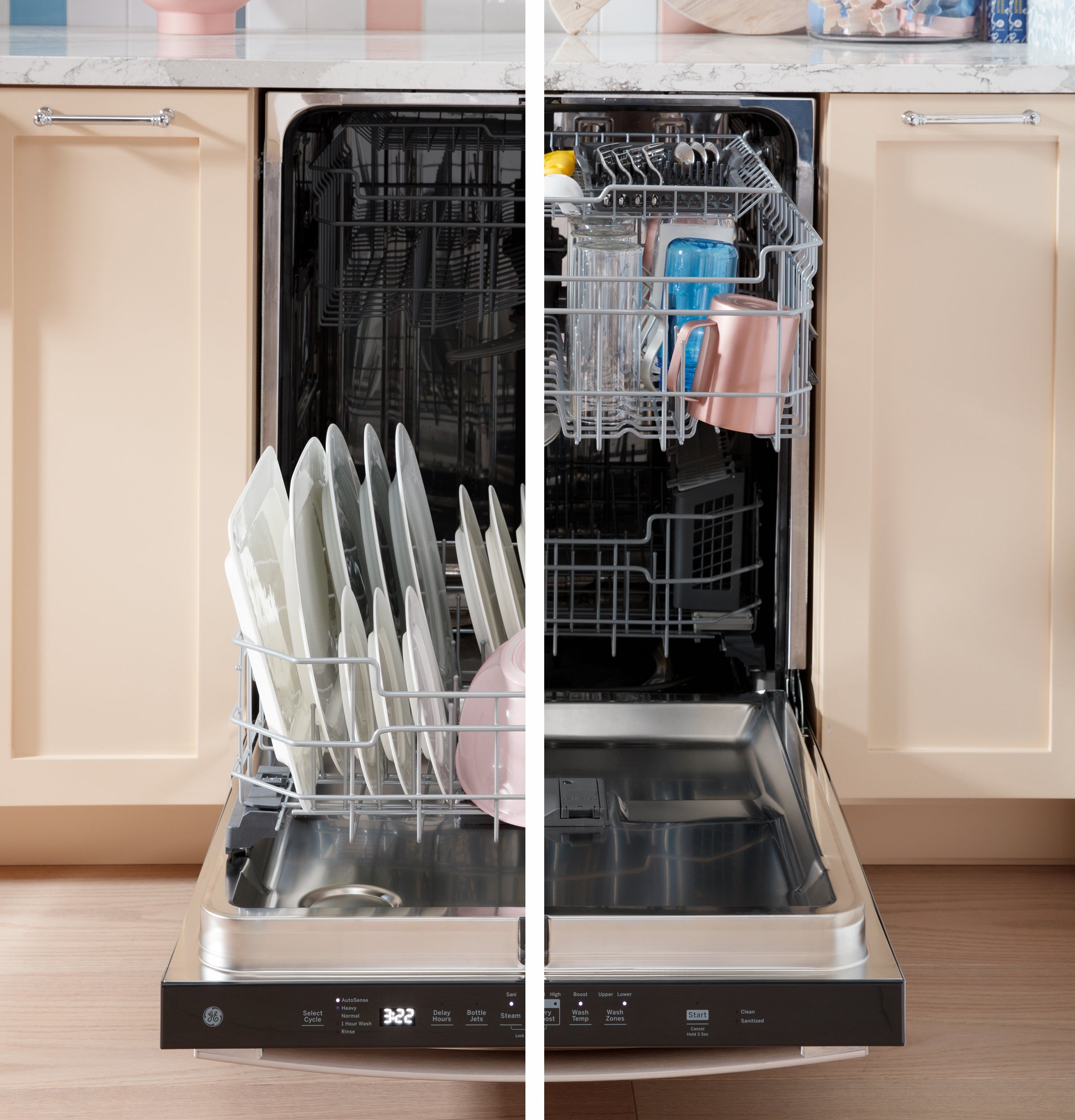 GE BLACK TOP CONTROL STAINLESS STEEL INTERIOR DISHWASHER - Dishwashers - Additional View 21