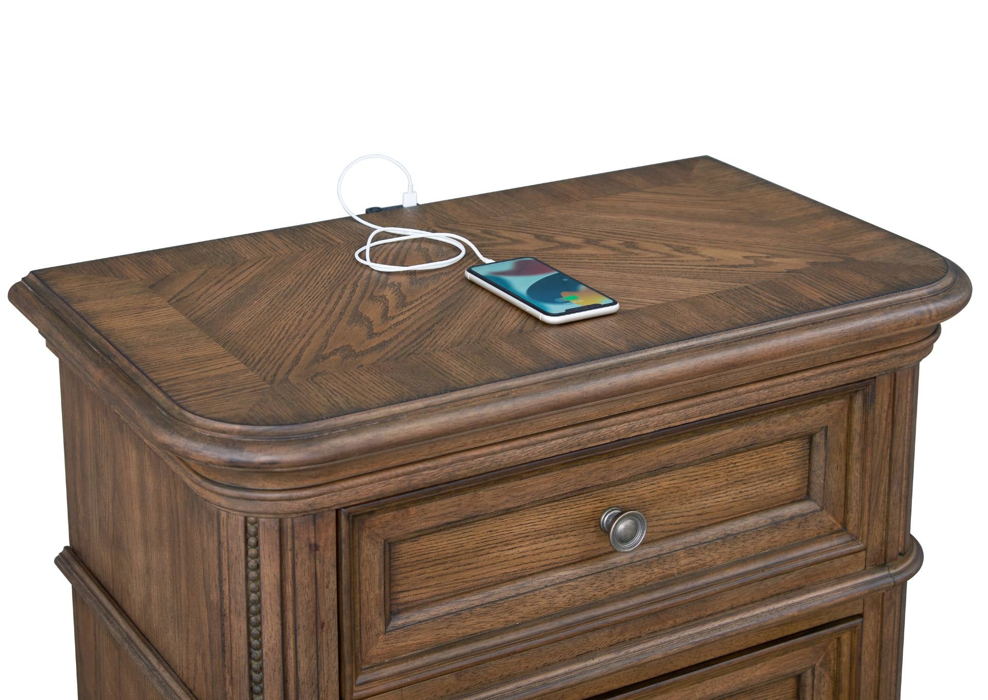 MALLORY LIGHT OAK NIGHTSTAND - Additional View 3
