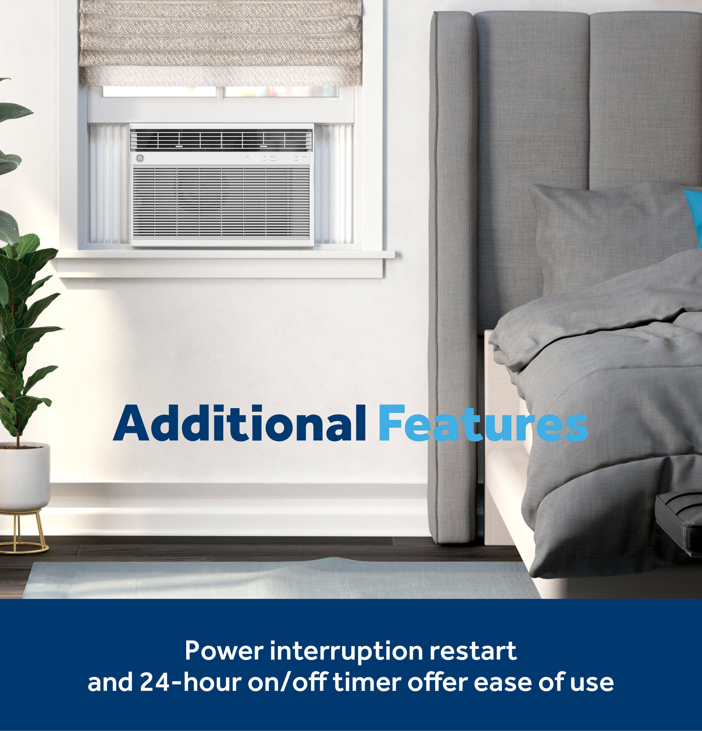 GE - CLSU AIR CONDITIONER 10K BTU - White - Air Conditioners - Additional View 15