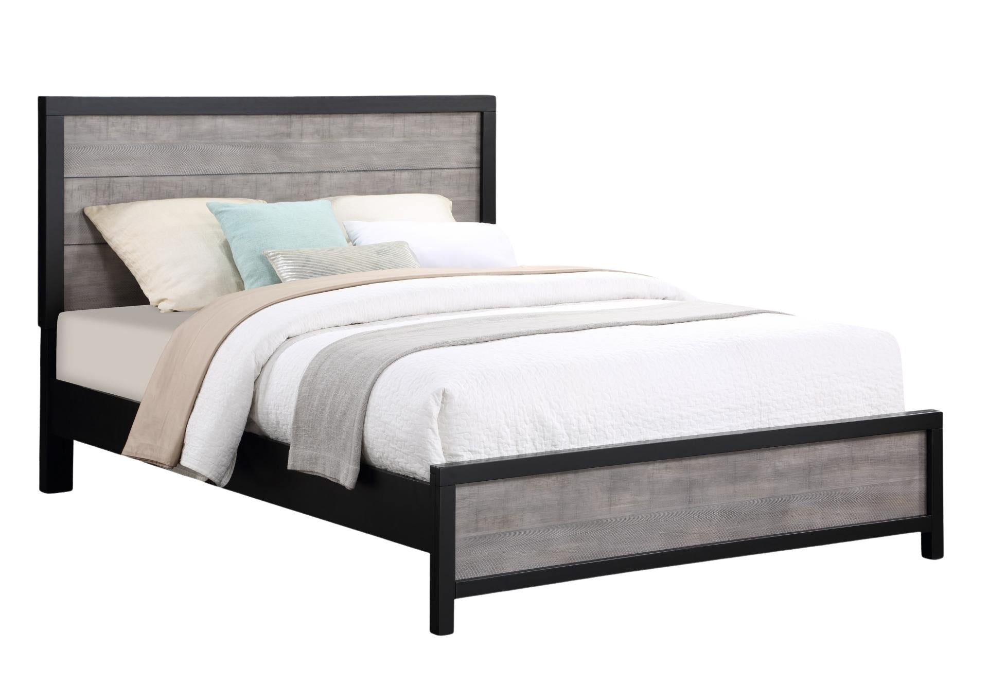 Daughtrey Black Queen Panel Bed
