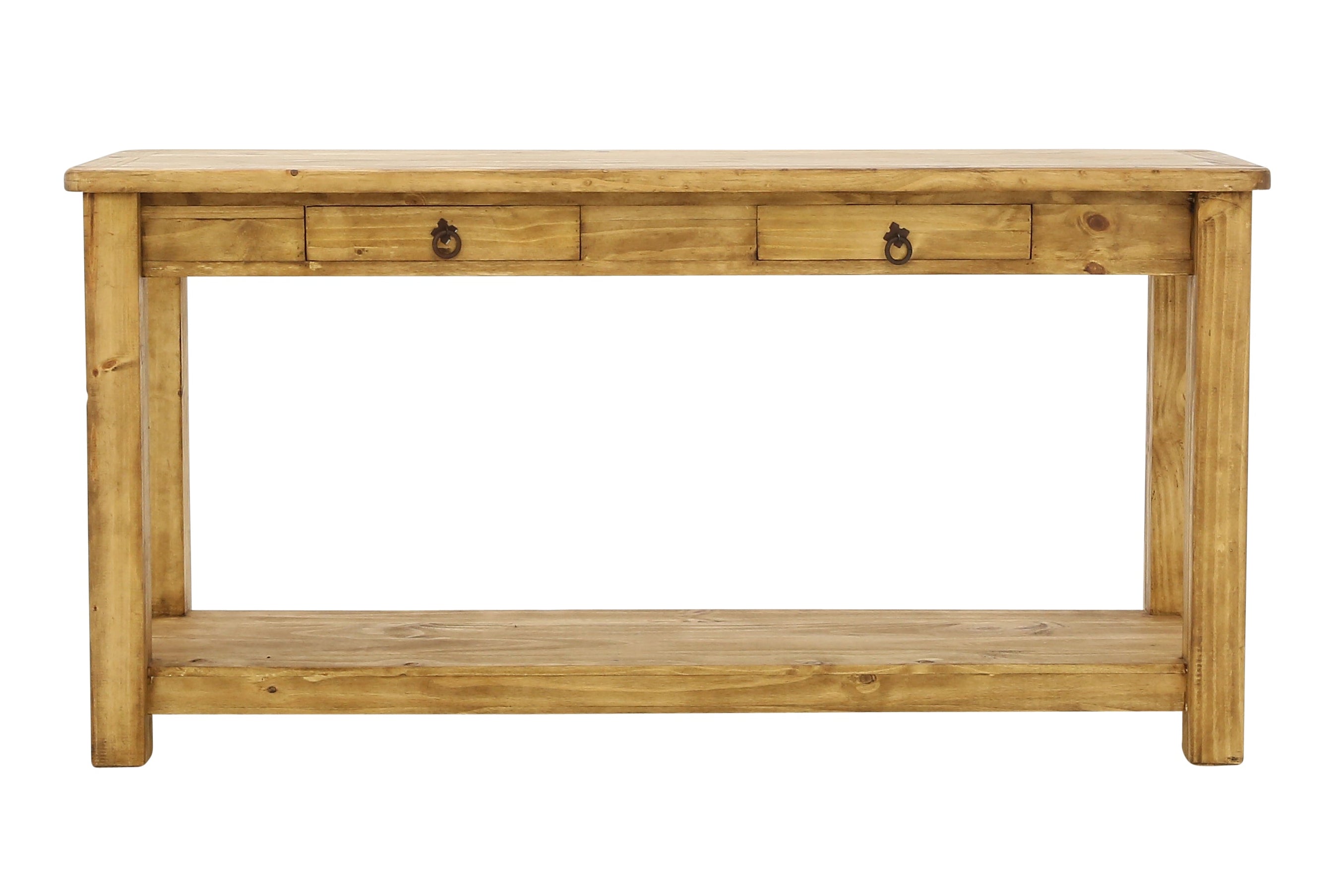Lawman Sofa Table - Light Wax
