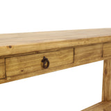Lawman Sofa Table - Light Wax - Additional View 2