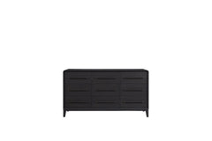 Bernards - Elure 9-Drawer Dresser - Black Wood - Dresser & Mirror