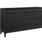 Bernards - Elure 9-Drawer Dresser - Black Wood - Dresser & Mirror - Additional View 1