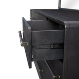 Bernards - Elure 9-Drawer Dresser - Black Wood - Dresser & Mirror - Additional View 2
