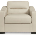 Ashley Furniture - TRESURE TROVE ALMOND OVERSIZED CHAIR - White Leather Match - Chairs - Additional View 2
