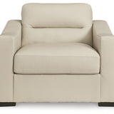 Ashley Furniture - TRESURE TROVE ALMOND OVERSIZED CHAIR - White Leather Match - Chairs - Additional View 2