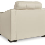 Ashley Furniture - TRESURE TROVE ALMOND OVERSIZED CHAIR - White Leather Match - Chairs - Additional View 4