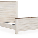 Ashley Furniture - Willowton Queen Bed - Beige Wood - Beds