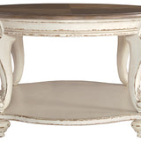 Ashley Furniture - REALYN OVAL COCKTAIL TABLE - Light Brown Wood - Tables - Additional View 2