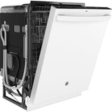 GE WHITE TOP CONTROL STAINLESS STEEL INTERIOR DISHWASHER - Dishwashers - Additional View 30