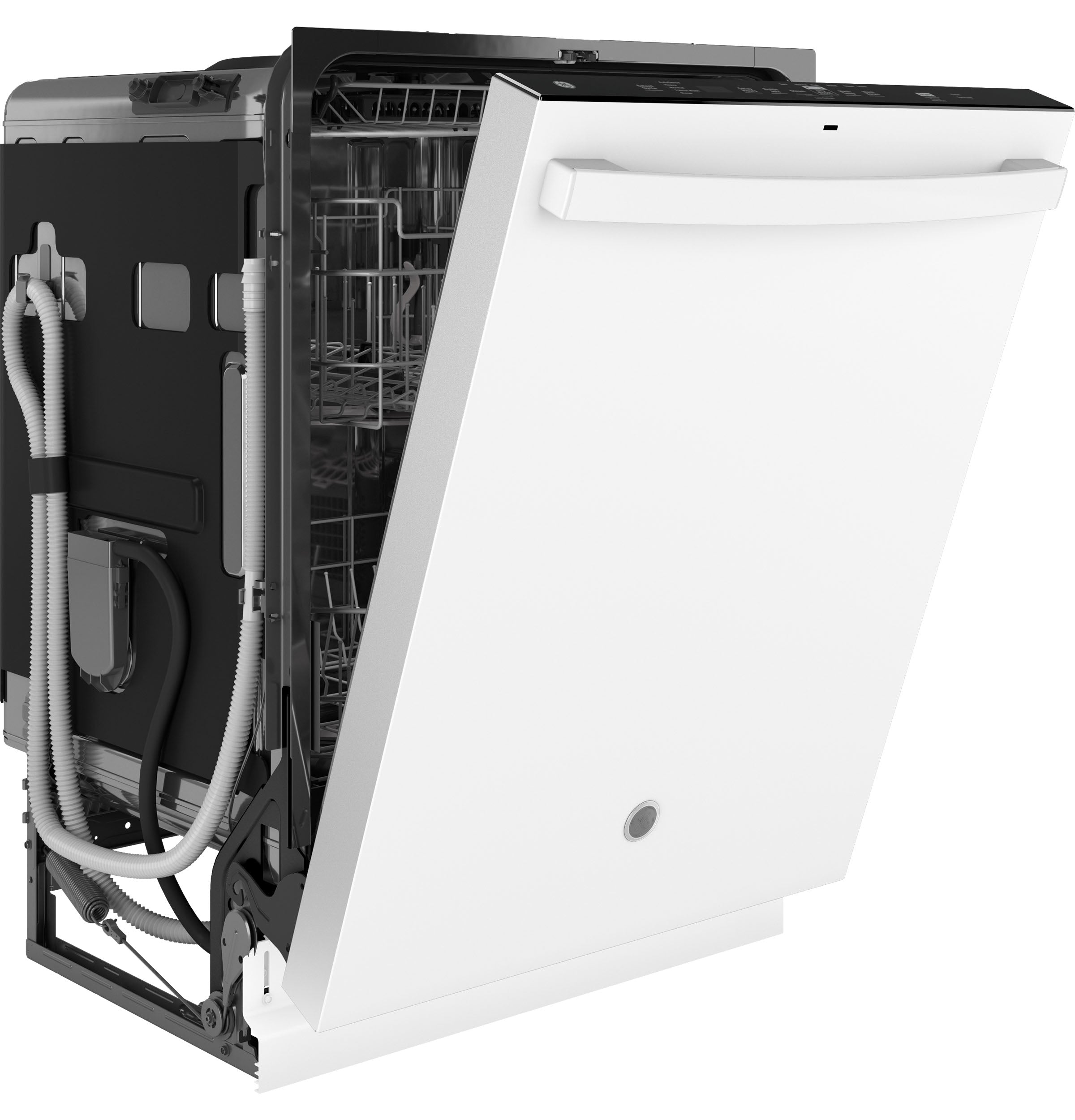 GE WHITE TOP CONTROL STAINLESS STEEL INTERIOR DISHWASHER - Dishwashers - Additional View 30