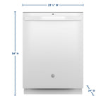 GE WHITE TOP CONTROL STAINLESS STEEL INTERIOR DISHWASHER - Dishwashers - Additional View 31
