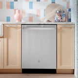 GE WHITE TOP CONTROL STAINLESS STEEL INTERIOR DISHWASHER - Dishwashers - Additional View 5