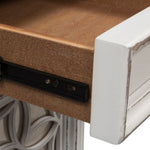 Liberty Furniture - MAGNOLIA MANOR CHAIR SIDE TABLE - White|Dark Brown Wood - Tables - Additional View 6