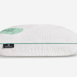 Bedgear - Level Transition 0.0 Stomach Sleeper Pillow - White|Green Fabric - Pillows - Additional View 10
