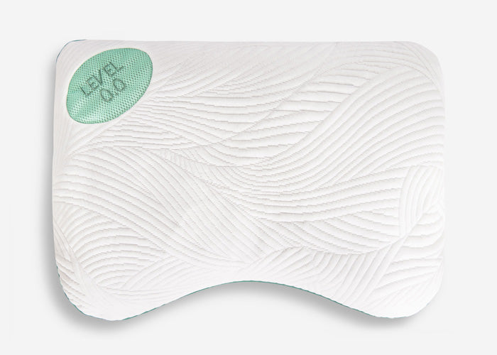 Bedgear - Level Transition 0.0 Stomach Sleeper Pillow - White|Green Fabric - Pillows - Additional View 11