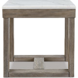 Ashley Furniture - LOYASKA END TABLE - Dark Brown Marble/Stone - Tables - Additional View 3