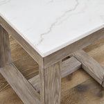 Ashley Furniture - LOYASKA END TABLE - Dark Brown Marble/Stone - Tables - Additional View 5