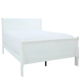 Louis Philip Full Bed - White