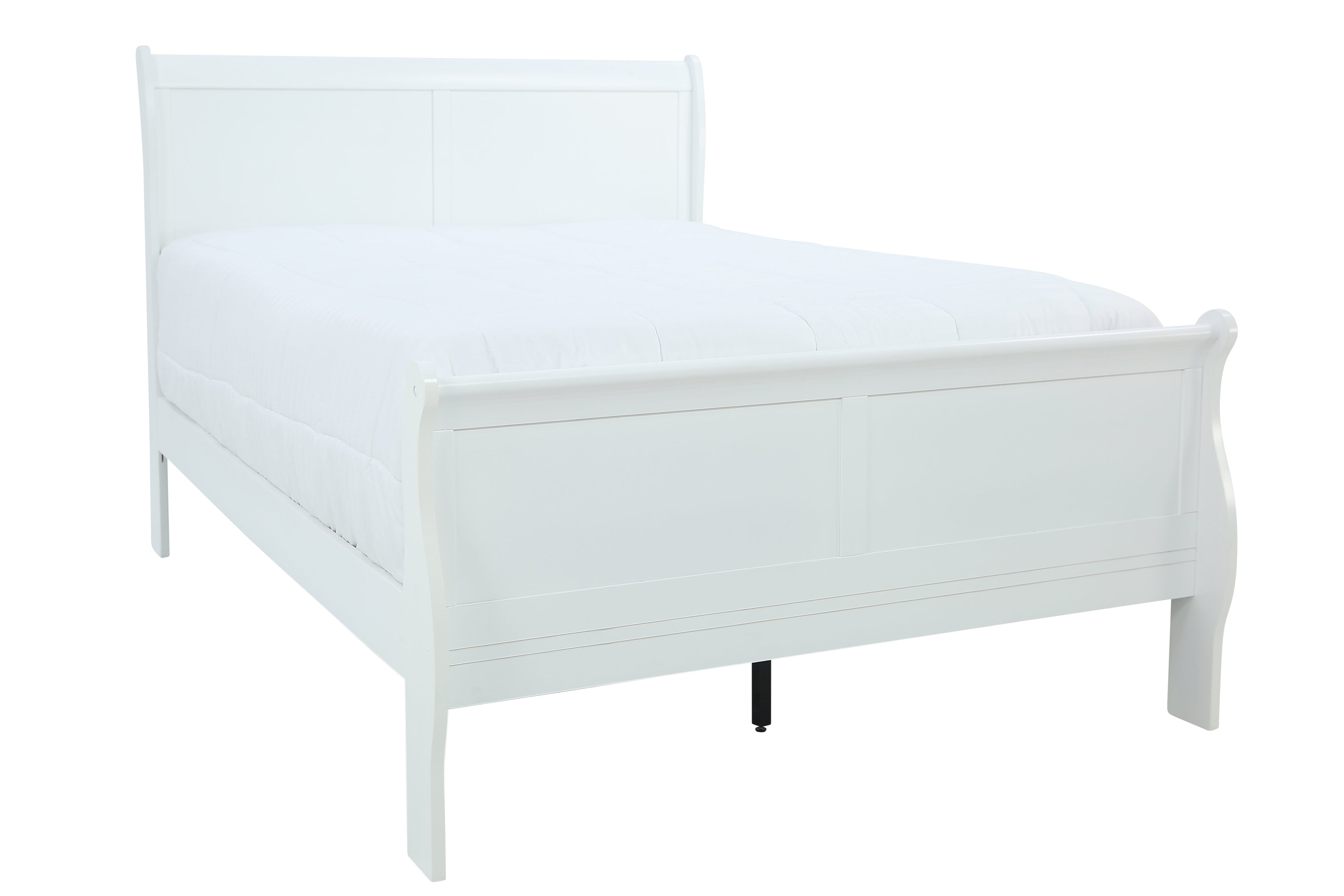 Louis Philip Full Bed - White