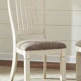 Ashley Furniture - Bolanburg Upholstered Side Chair - Beige Fabric|Wood - Chairs