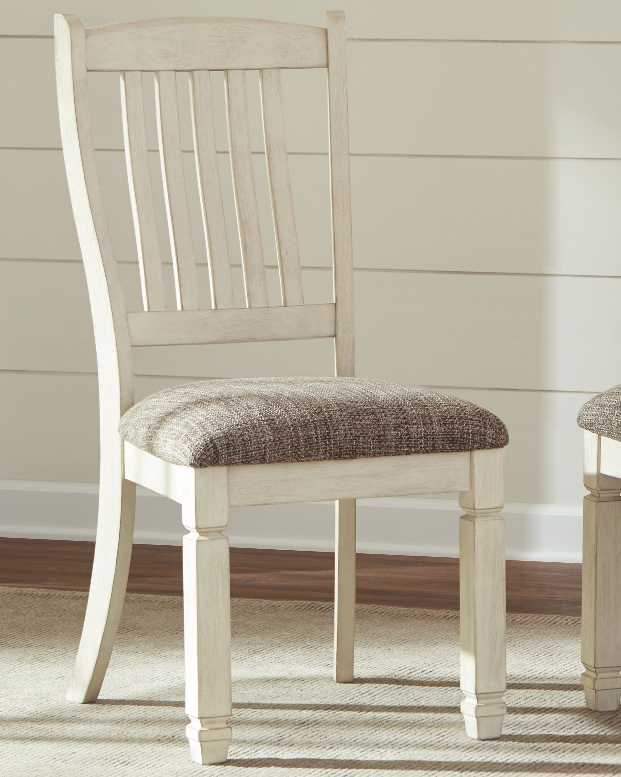 Ashley Furniture - Bolanburg Upholstered Side Chair - Beige Fabric|Wood - Chairs